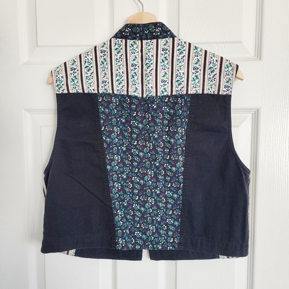 Vintage Wrangler Western‎ Wear Floral Zip Front Tank Vest - Picture 5 of 6